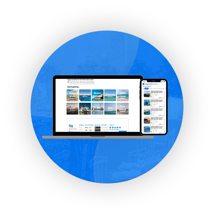 Marsa Waves platform on laptop and mobile